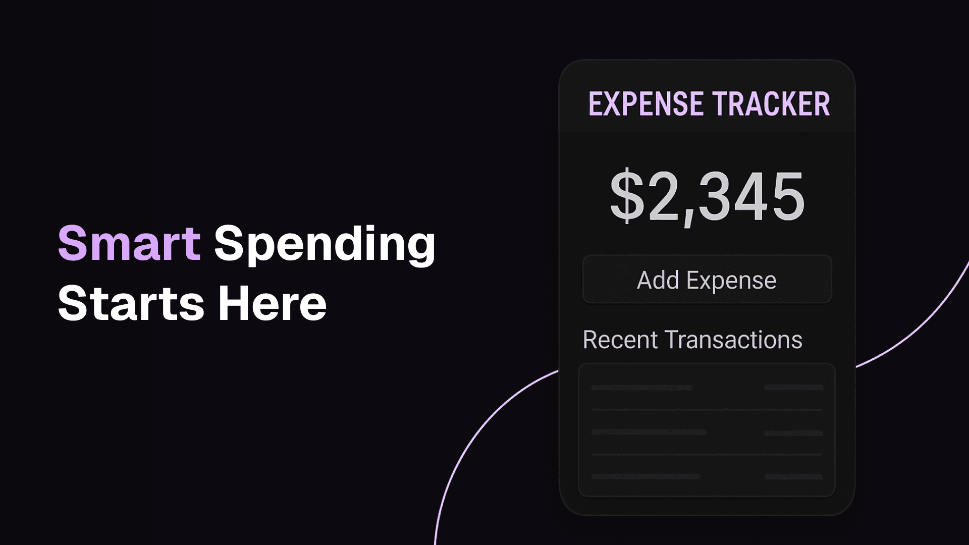 Expense tracker web app thumbnail